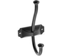 GTV - Gancho doble retro de aleación de zinc, ganchos de pared de estilo vintage, ganchos para muebles, percheros, ganchos para sombreros para chaquetas, abrigos, toallas, accesorios
