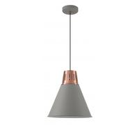 GTV Gianni lámpara colgante 1x40 W oro-gris/gris ceniza OS-GIAN-L-E27-16-DEC