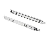 GTV Guías de Cajón de Bolas Extracción Total H45 PRO, Carga Pesada 50 kg, Acero Galvanizado, L400 mm, Desmontaje Rápido, Para Muebles de Cocina y Taller, 1 Par