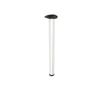 GTV Högert Technik Furniture Foot S6 - Pie de Mesa Redondo de Acero con Ajuste de Altura 820 mm de diámetro, 60 mm, Altura = 820 mm, para Escritorio, Consola de Muebles de Cocina, Moderno, Estable