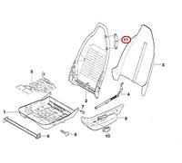 GTV INVESTMENT Z3 E36 8410506 - Guía para cinturón de seguridad delantero derecho