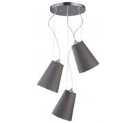GTV Kasel lámpara colgante 3x40 W gris/gris ceniza OS-KAS3-15-DEC