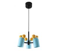 GTV - Lámpara colgante Mouse - máx. 250 V, 50/60 Hz, 3 x E27, máx. 25 W, IP20, media 30 cm, color azul