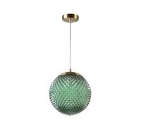 GTV - Lámpara colgante Muno | Lámpara de techo estilo glamour | Lámpara colgante estilo glamour | Lámpara de techo colgante | máx. 250 V, 50/60 Hz, 1 x E27, máx. 25 W, 25 cm, IP20 | Verde