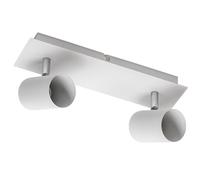 GTV - Lámpara de techo Veneto | Iluminación moderna para oficinas, viviendas y habitaciones | Lámparas de techo | 2 x GU10 | Redondas | Blanco