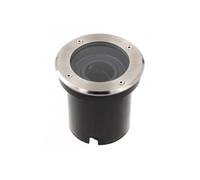 GTV lighting BETA-0 - Lámpara de techo con ajuste de ángulo ajustable, casquillo GU10 integrado, resistencia a la humedad IP 67, cabezal móvil, CA 220-240 V, 50/60 Hz, acero inoxidable