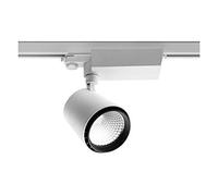 GTV lighting Foco LED X-Line para sistemas de riel, 40 W, 3245 lm, CA 220-240 V, 50/60 Hz, ángulo de haz 24*, IP2