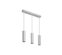 GTV lighting - Lámpara colgante LED TRESOS II para interiores escandinavos minimalistas o modernos - Longitud de cable ajustable - 3 x GU10, aluminio, IP20, máx. 3 x 20 W, color blanco