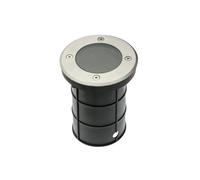 GTV lighting Lámpara de suelo ALFA, máx. 50 W, GU10, IP67, AC220-240 V, aspecto de acero inoxidable