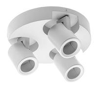 GTV lighting Lámpara de techo BLINK CA 220-240 V, 50/60 Hz, GU10, máx. 20 W x 3, IP20, triple, color blanco