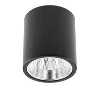 GTV lighting - Lámpara de techo DRAGO empotrable I focos de techo de aluminio I lámpara de techo focos I salón comedor pasillo I máx. 60 W, E27, AC220-240 V, 50-60 Hz, IP20, 133 x 148 mm, negro