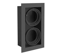 GTV lighting Lámpara de techo Pireo, empotrable, 2 luces, color negro
