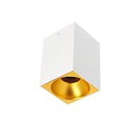 GTV lighting Lámpara de techo TENSA de aluminio, 96 x 140, IP20, GU10, redonda, color blanco