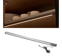 GTV LIGHTING Luz LED bajo mueble 563mm, iluminación de armario para mueble de cocina 60cm, sensor de movimiento unilateral, 12V CC, blanco neutro 4000K, para cajón y ropero, antracita