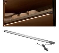 GTV LIGHTING Luz LED bajo mueble 763mm, iluminación de armario para mueble de cocina 80cm, sensor de movimiento unilateral, 12V CC, blanco cálido 3000K, para cajón y ropero, antracita