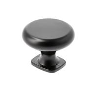 GTV - LORENA Ø 3,3 cm I Pomos para muebles con tornillos I Pomos para armario de cocina, tirador de puerta para cajones, tiradores para muebles I Negro mate