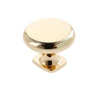 GTV - LORENA Ø 3,3 cm I Pomos para muebles con tornillos I Pomos para armario de cocina, tirador de puerta para cajones y muebles I Latón