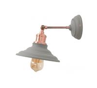 GTV Loret lámpara de pared 1x40 W gris OS-LOR-E27-15-DEC