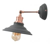 GTV Loret lámpara de pared 1x40 W negro OS-LOR-E27-10-DEC