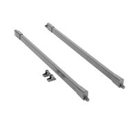 GTV - MBPRO Barra longitudinal cuadrada I Barandilla longitudinal para cajones Modern Box Pro I Para un aumento seguro del cajón I Para rieles Largo = 450 mm I Color Antracita