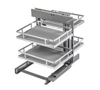 GTV MOVIX Pro Vollauszug 450 Chrom - HÖGERT TECHNIK Accesorio de Almacenamiento de Cocina, Talla única