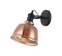 GTV Muscari IIB lámpara de pared 1x40 W negro-ámbar OS-MUSC-IIB-43-DEC