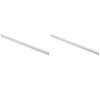 GTV Pillar - Tirador de muebles de aluminio delgado y elegante para muebles altos, versátil, 360 x 18,5 x 10,7 mm, con tornillos, moderno y funcional (Paquete de 2)