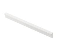 GTV Pillar - Tirador para muebles (aluminio, color blanco mate, delgado y elegante, para muebles altos, versátil, 190 x 18,5 x 10,7 mm, con tornillos, moderno y funcional)