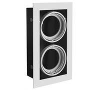 GTV Pireo lámpara empotrada 2x50 W gris OP-PIREO2-81