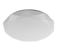 GTV Plafón LED de Techo STARS iseño Geométrico, 24W 1920lm, Luz Blanca Neutra 4000K, IP54, Ø330mm, Lámpara para Salón y Pasillo, Blanco