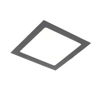 GTV Plafón LED Empotrable Cuadrado MATIS PLUS, 19W 1520lm, 4000K Luz Neutra, IP20, Ángulo 120, Downlight para Techo, Aluminio, Color Negro