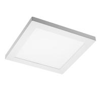GTV Plafón LED Empotrable MOZA, 18W 1500lm, Luz Blanca Neutra 4000K, Montaje Ajustable 65-155mm para Sustitución, Cuadrado, IP40, Blanco