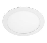 GTV Plafón LED Empotrable Redondo ORIS, 25W 2000 Lúmenes, Luz Cálida 3000K, IP54, Ø300mm, Ángulo 120, Downlight para Techo de Oficina y Hogar, Blanco