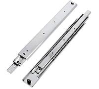 GTV - Set de Guias Correderas para Cajones de Extracción Total 53.9 x 1000 mm, Acero Galvanizado de 2 mm, Correderas Telescopicas, Rieles Cajones Soporta hasta 100 kg, Rieles para Cajones - 2 Piezas