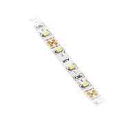 GTV Tira LED 2m Flash 3528, 60 LEDs/m, Autoadhesiva con cinta adhesiva 3M, Regulable, 12V DC, 4,8W/m, Blanco Cálido 3200K para Muebles luz indirecta
