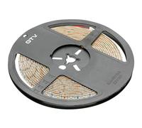 GTV Tira LED 5m Flash 2835MW, 120 LEDs/m, Regulable, Autoadhesiva, 7,3W/m, 12V DC, Blanco Frío 6500K para Cocina Muebles, cortable cada 2,5cm