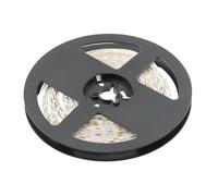 GTV Tira LED 5m Rollo Flash 3014, 1200 LEDs 240/m, Regulable, 10,6W/m, 12V DC, 10mm de Ancho, cortable cada 5cm, Banda de Luz Muebles Cocina, Blanco Cálido 3200K