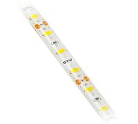 GTV Tira LED Flash 5630, 5 m, IP65, resistente al agua, 300 ledes, blanco neutro, 4000 K, 1700 lm/m, 16 W/m, 12 V CC, 10 mm de ancho, regulable, corte cada 5 cm, para interior y exterior
