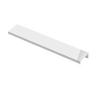 GTV - Tirador de mueble de borde HEXI, distancia de 192 mm, longitud 225 mm, diseño minimalista moderno, aluminio, acabado cromado brillante, para cajón y puerta de cocina
