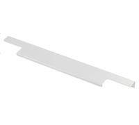 GTV Tirador de muebles LIND aluminio anodizado 256 mm distancia de perforación, 596 mm de longitud, tirador de 18 mm de ancho, tirador de borde para cocina, armarios, cajones, accesorios de muebles