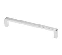 GTV Tirador para Mueble Moderno BAGIO, Diseño Rectangular, Fabricado en ZnAl, Distancia entre Ejes 160 mm, Longitud 168 mm, Acabado Aluminio para Cocina