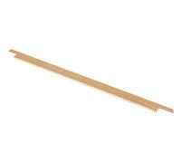 GTV Tirador para muebles LIND dorado cepillado anodizado 352 mm distancia de perforación, 796 mm de largo, tirador de 18 mm de ancho, tirador de borde para cocina, armarios, cajones, accesorios de