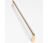 GTV Tirador para muebles OCTAVIO, diseño moderno de aleación de zinc, distancia de perforación de 320 mm, longitud total de 330 mm, incluye tornillos, para puertas de armario de cocina, latón