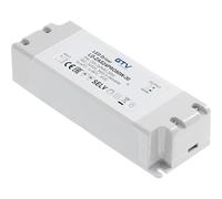 GTV Transformador LED PRO 80 W 24 V CC fuente de alimentación - Filtro EMC - Alta ajo consumo de energía - IP20 - 220 - 240 V CA - Clase de protección II - CE - Dimensiones 181 x 63 x 40