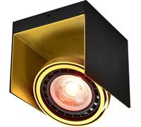 GTV Verso lámpara de techo 1x40 W negro-dorado OS-VERSO-11-DEC
