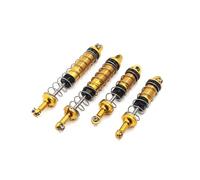GTVNPOA Piezas Coche Teledirigido para WLtoys 12427 12428-A B 12429 12423 FY01 FY02 FY03 1/12 Amortiguadores Hidráulicos Delanteros Y Traseros Metálicos Piezas Repuesto Coche RC(Yellow)