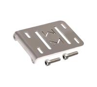 GTVNPOA RC Caja transmisión para LCG para SCX10 para Capra Comp Builds 1/10 CNC Aluminio 2Low Transmisión Overdrive Caja De Cambios con Delrin Skid RC Crawler para Chasis(Silver Tray)