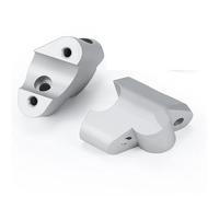 GTVRFLOKI Compatible con Ducati para Multistrada para V4 para Rally para Pikes Peak 2021 2022 2023 Abrazadera De Barra De Manillar Elevador De Manillar De Motocicleta Elevadores Manillar Moto(Silver)