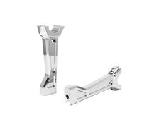 GTVRFLOKI Compatible con Pan para America 1250 S PA1250 2020 2021 2022 Soporte Barra Elevadora Manillar Motocicleta Accesorios Abrazadera Mango Elevadores Altos Elevadores Manillar Moto(Chrome)