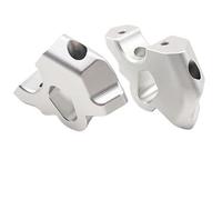 GTVRFLOKI Compatible con R1300GS 2023 2024 Manillar De Motocicleta Riser Bar Manillar De Motocicleta Elevadores Abrazadera Adaptador De Montaje Accesorios Elevadores Manillar Moto(Silver)
